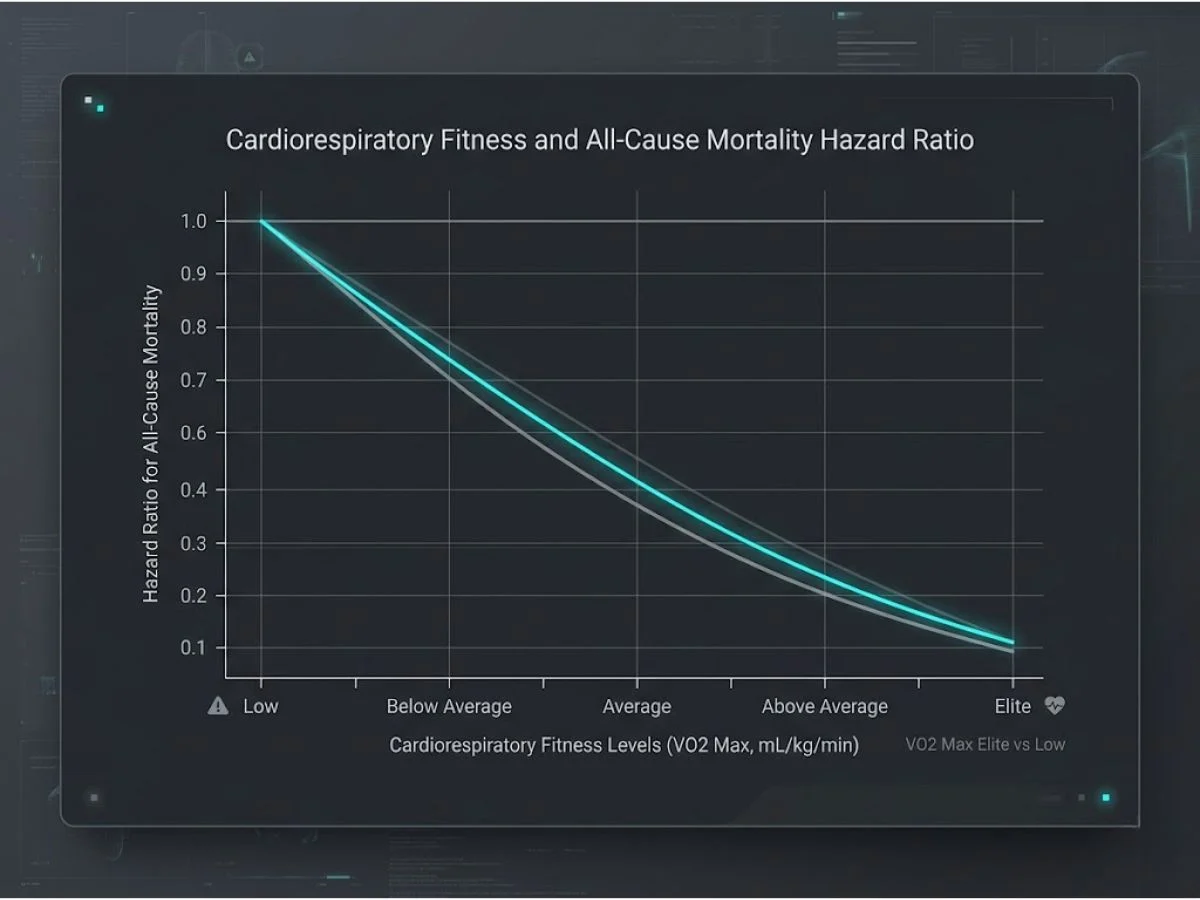 Gráfico de VO2 Max e Sobrevida